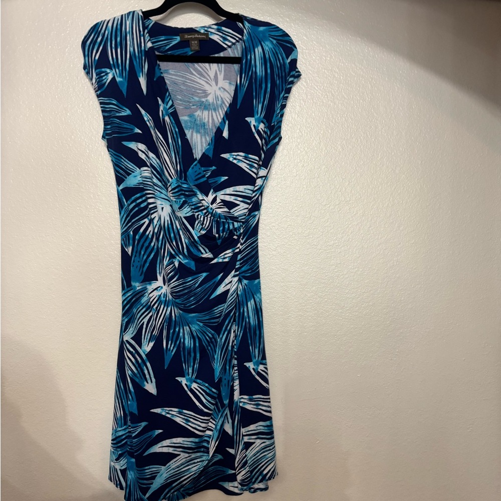 Tommy Bahama Tropical Blue and White Dress